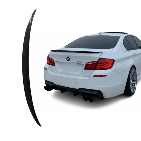 Spoiler compatibel met BMW 5 Serie F10 (2009-2017) Glans Zwart, uitvoering A - afbeelding 1