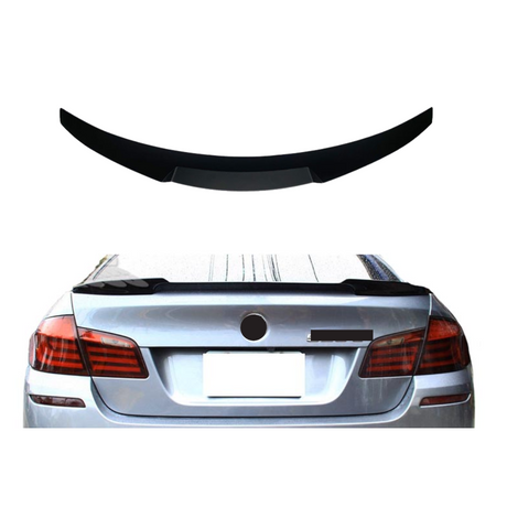 Spoiler compatibel met BMW 5 Serie F10 (2009-2017) Glans Zwart, uitvoering B - afbeelding 1