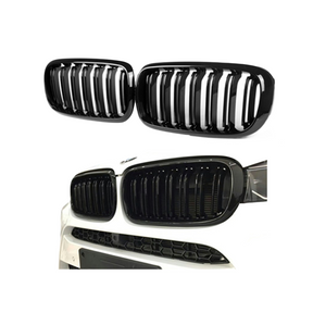 Grill compatibel met BMW X5 Serie F15 & X6 Serie F16 (2013-2018) Glans Zwart – afbeelding 1
