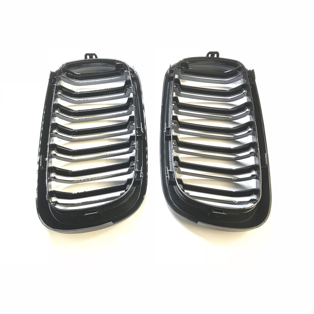 Grill compatibel met BMW X5 Serie F15 & X6 Serie F16 (2013-2018) Glans Zwart – afbeelding 3