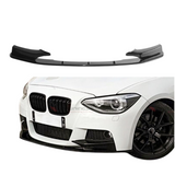 Front Lip compatibel met BMW 1 Serie F20&F21 (2011-2015) Glans Zwart – afbeelding 1