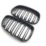 Dubbel Spijl Grill compatibel met BMW 1 Serie F20&F21 (2011-2015) Glans Zwart – afbeelding 2