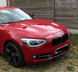 Dubbel Spijl Grill compatibel met BMW 1 Serie F20&F21 (2011-2015) Glans Zwart – afbeelding 4