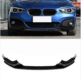 Front Lip compatibel met BMW 1 Serie F20&F21 LCI (2015-2019) Glans Zwart – afbeelding 1