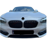 Dubbel Spijl Grill compatibel met BMW 1 Serie F20&F21 (2015-2019) Glans Zwart – afbeelding 3