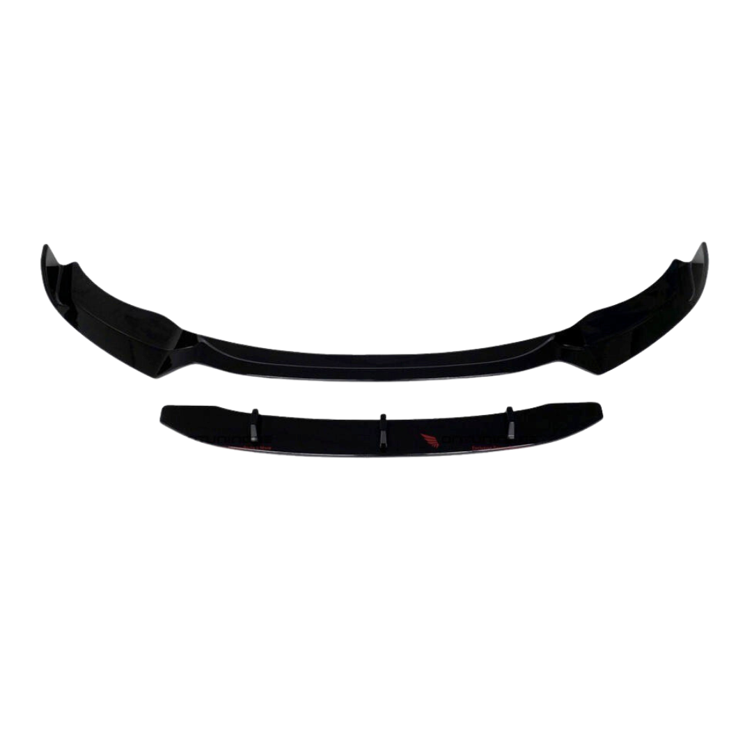 Front Lip compatibel met BMW X3 Serie F25 LCI (2014-2018) Glans Zwart – afbeelding 2