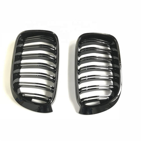 Grill compatibel met BMW X3 Serie F25 LCI & X4 Serie F26 (2014-2018) Glans Zwart – afbeelding 2
