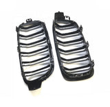 Dubbel Spijl Grill compatibel met BMW 3 Serie F30&F31 (2012-2019) Glans Zwart - afbeelding 3