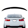 Spoiler compatibel met BMW 3 Serie F30 (2012-2019) Glans Zwart, uitvoering B - afbeelding 1