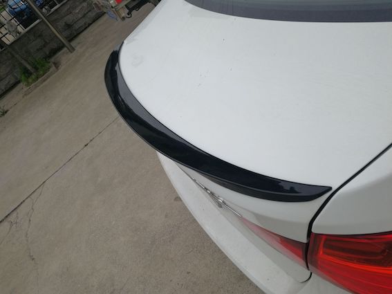 Spoiler compatibel met BMW 3 Serie F30 (2012-2019) Glans Zwart, uitvoering B - afbeelding 3