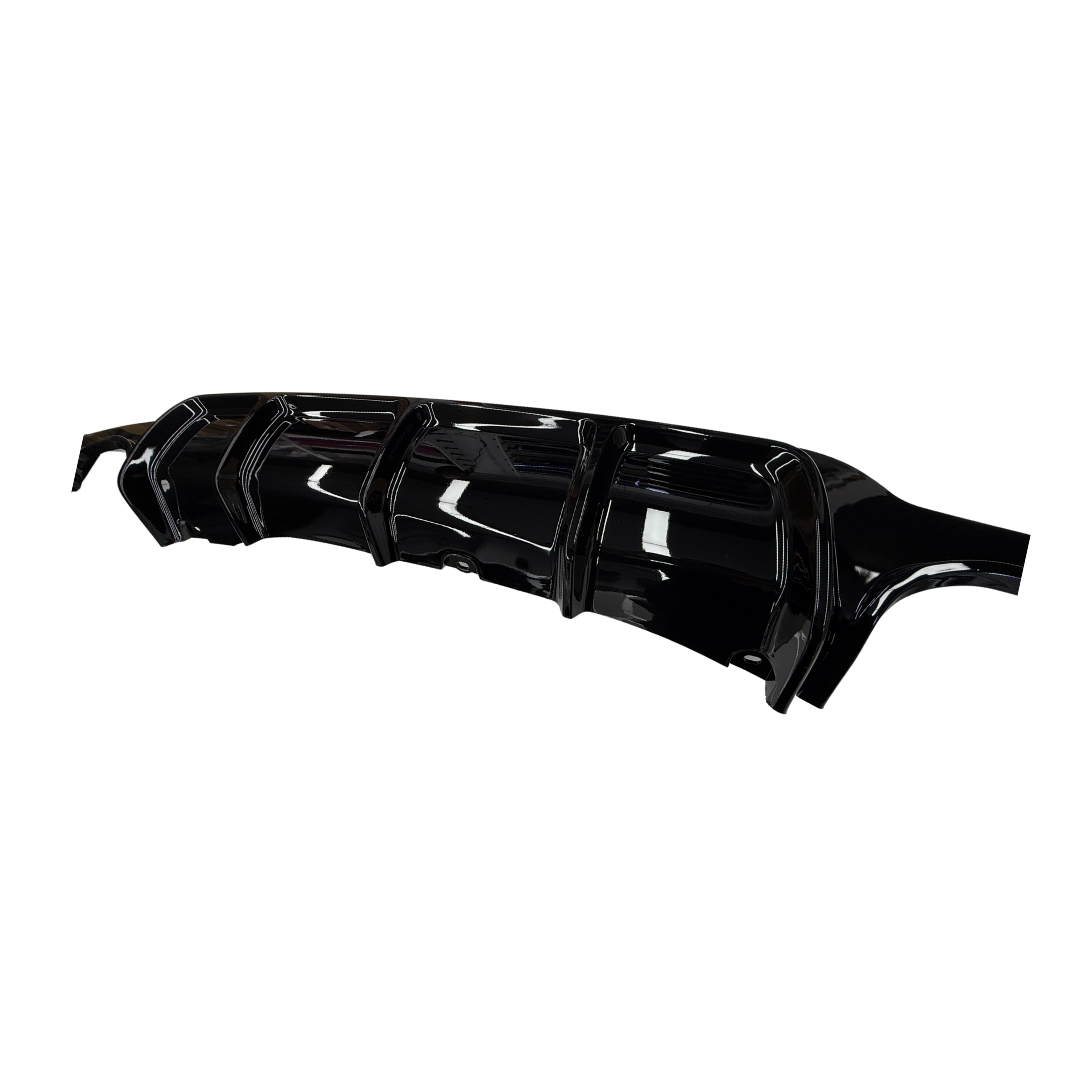Diffuser compatibel met BMW 4 Serie F32&F33&F36 (2012-2020) Glans Zwart Dubbel - afbeelding 4