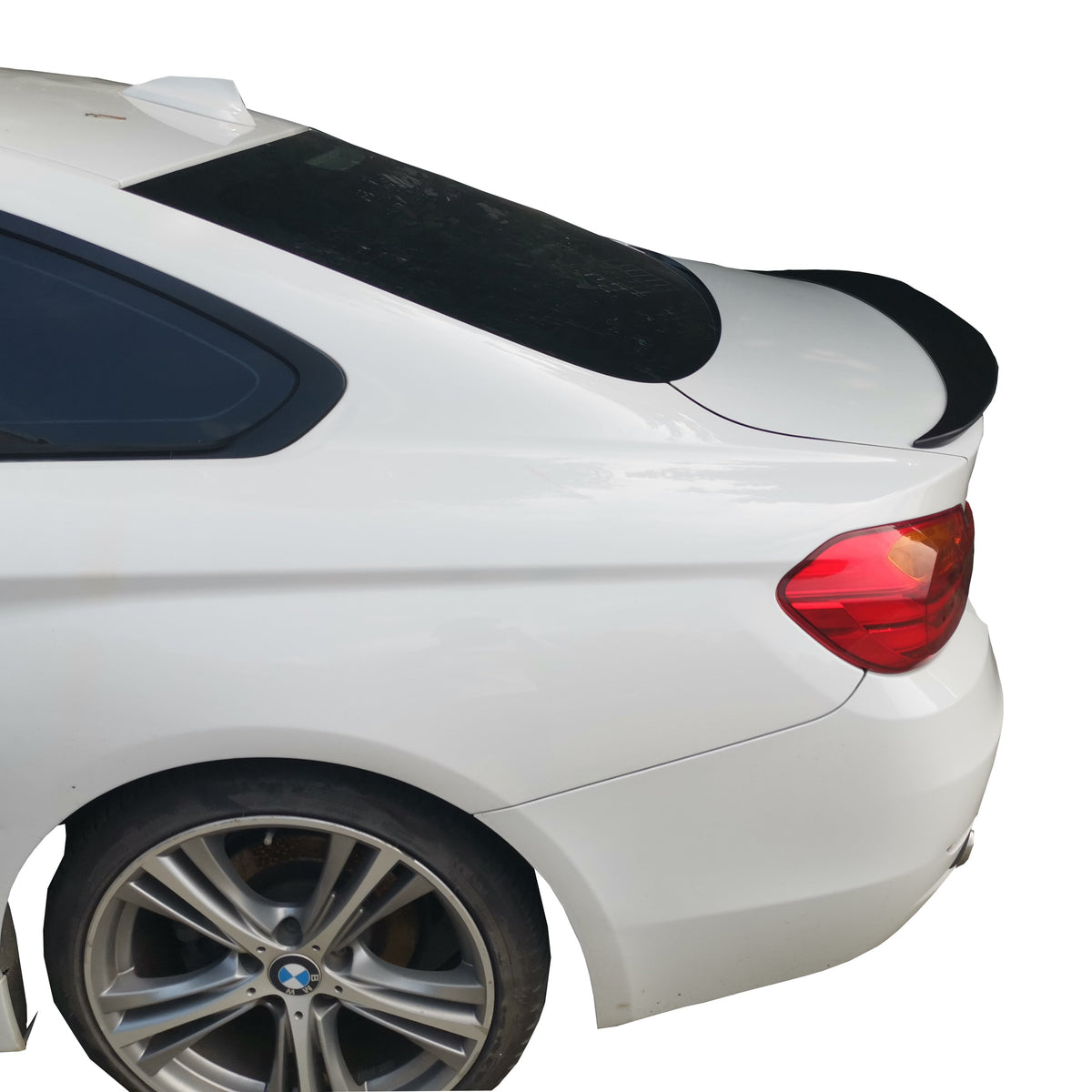 Spoiler compatibel met BMW 4 Serie F32 Coupé (2012-2020) Glans Zwart, uitvoering B - afbeelding 3