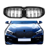 Grill compatibel met BMW 1 Serie F40 (2019+) Dubbel Spijl Glans Zwart – afbeelding 1