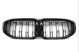 Grill compatibel met BMW 1 Serie F40 (2019+) Dubbel Spijl Glans Zwart – afbeelding 2