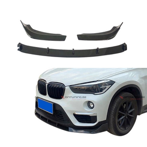 Front Lip compatibel met BMW X1 Serie F48 (2015-2019) Glans Zwart – afbeelding 1