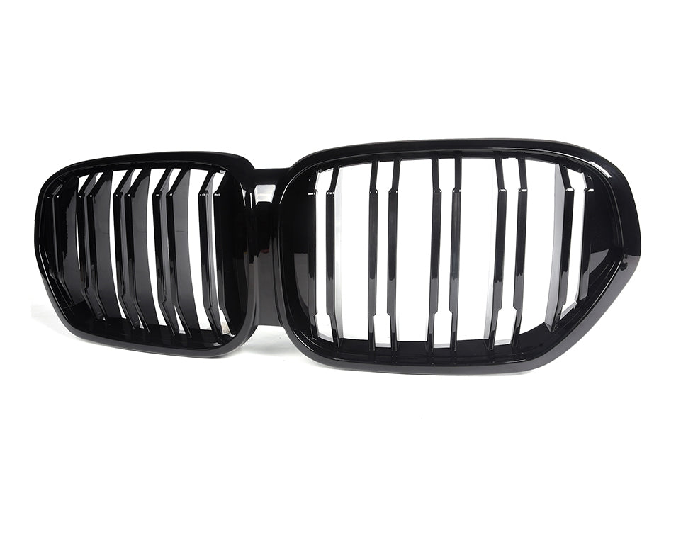 Grill compatibel met BMW X1 Serie F48 LCI (2019+) Glans Zwart – afbeelding 2