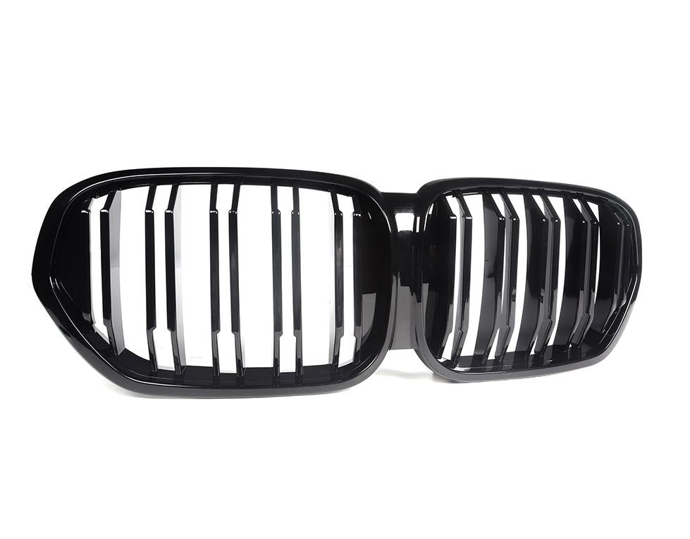 Grill compatibel met BMW X1 Serie F48 LCI (2019+) Glans Zwart – afbeelding 3