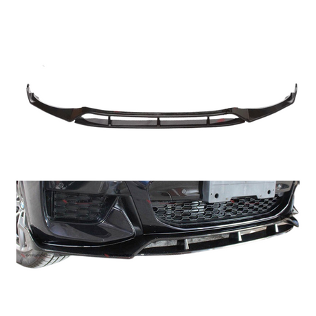 Front Lip compatibel met BMW X4 Serie G02 (2017-2021) Glans Zwart – afbeelding 1