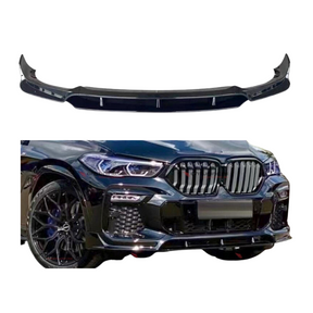 Front Lip compatibel met BMW X6 Serie G06 (2018-2023) Glans Zwart – afbeelding 1