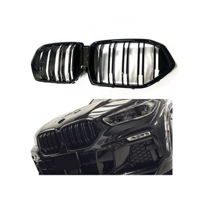 Grill compatibel met BMW X6 Serie G06 (2018+) Glans Zwart – afbeelding 1