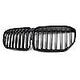 Grill compatibel met BMW 7 Serie LCI Facelift G11 & G12 (2019-2023) Dubbel Spijl Glans Zwart - afbeelding 2