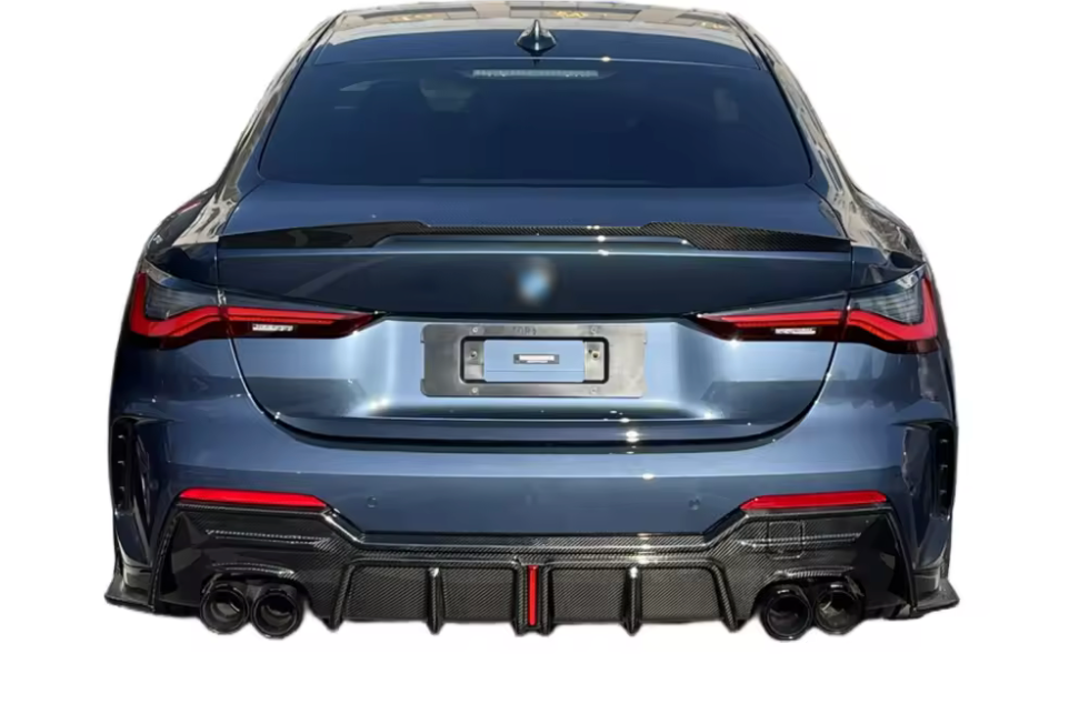 Spoiler compatibel met BMW 4 Serie G22 (2020+) Glans Zwart – afbeelding 3