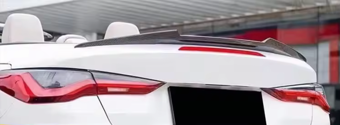 Spoiler compatibel met BMW 4 Serie G23 Cabrio (2020+) Glans Zwart – afbeelding 3