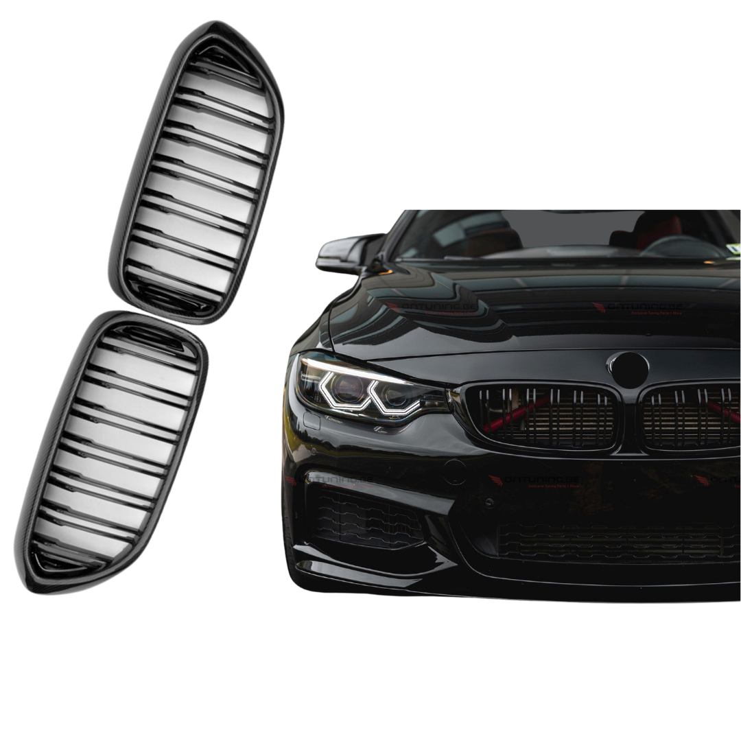 Grill compatibel met BMW 5 Serie G30&G31 (2017-2020) Glans Zwart, uitvoering A - afbeelding 1