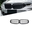 Grill compatibel met BMW 6 Serie G32 LCI Facelift (2020-2024) Glans Zwart - afbeelding 1