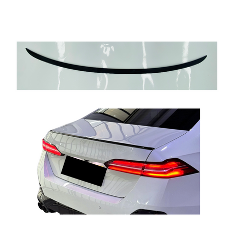 Spoiler compatibel met BMW 5 Serie G60 (2023+) Glans Zwart, slanke uitvoering - afbeelding 1