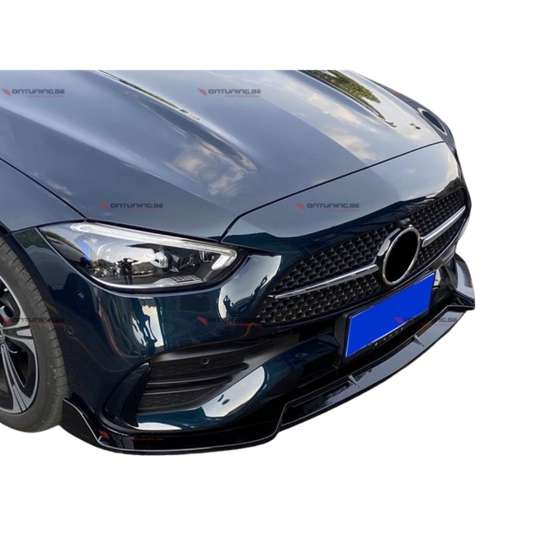 Mercedes C Klasse W206 (2021+) AMG Style Front Lip Glans Zwart