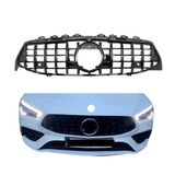 Grill compatibel met Mercedes CLA Klasse C118, X118 (2018+) Grill Glans Zwart – afbeelding 1