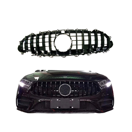 Grill compatibel met Mercedes CLS C257 (2018-2024) Glans Zwart – afbeelding 1