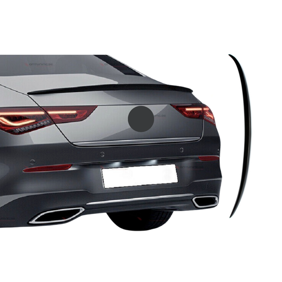 Spoiler compatibel met Mercedes CLS Class C257 (2018-2024) A Style Spoiler Glans Zwart – afbeelding 1