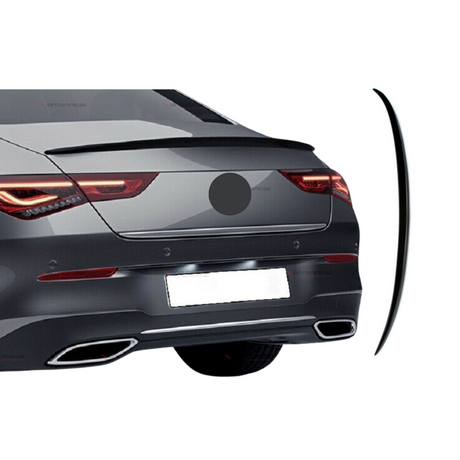 Spoiler compatibel met Mercedes CLS Class C257 (2018-2024) A Style Spoiler Glans Zwart – afbeelding 1