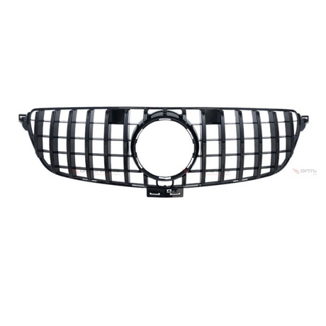 Grill compatibel met Mercedes GLE W292 (W166 Coupé) (2015-2019) Glans Zwart – afbeelding 2