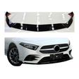 Front Lip compatibel met Mercedes A Klasse W177, V177 (2018-2023) Sport Style Glans Zwart - afbeelding 1