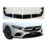 Front Lip compatibel met Mercedes A Klasse W177, V177 (2018-2023) Sport Style Glans Zwart - afbeelding 1