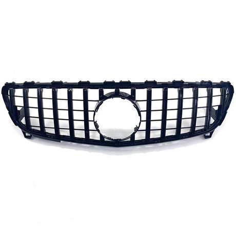 Grill compatibel met Mercedes A Klasse W176 Facelift (2015-2018) Glans Zwart – afbeelding 2