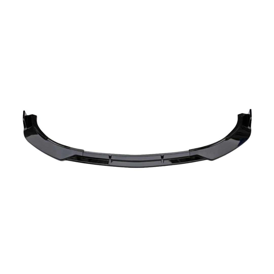 Front Lip compatibel met Mercedes C Klasse W205 (2014-2018) Glans Zwart, uitvoering A - afbeelding 2