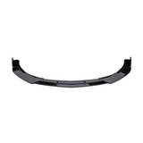 Front Lip compatibel met Mercedes C Klasse W205 (2014-2018) Glans Zwart, uitvoering A - afbeelding 2