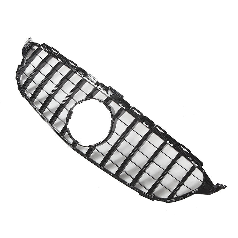 Grill compatibel met Mercedes C Klasse W205, C205, S205 (2014-2018) Glans Zwart – afbeelding 4