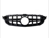 Grill compatibel met Mercedes C Klasse (2014-2018) Glans Zwart – afbeelding 2