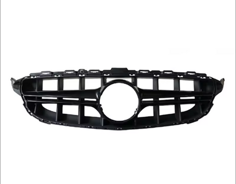 Grill compatibel met Mercedes C Klasse (2014-2018) Glans Zwart – afbeelding 2