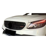 Grill compatibel met Mercedes C Klasse (2014-2018) Glans Zwart – afbeelding 4