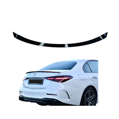 Spoiler compatibel met Mercedes C Class W206 (2021+) Slim Sport Spoiler Lip Glans Zwart - afbeelding 1