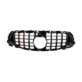 Grill compatibel met Mercedes E Klasse W213, S213 Facelift (2020-2024) Glans Zwart/Carbon/Rood - afbeelding 2