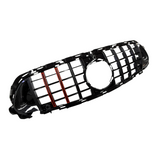 Grill compatibel met Mercedes E Klasse W213, S213 Facelift (2020-2024) Glans Zwart/Carbon/Rood - afbeelding 5