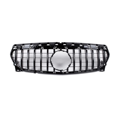 Grill compatibel met Mercedes GLA X156 (2013-2016) Glans Zwart – afbeelding 2