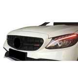 Mercedes C Klasse (2014-2018) C63 AMG Style Grill Glans Zwart